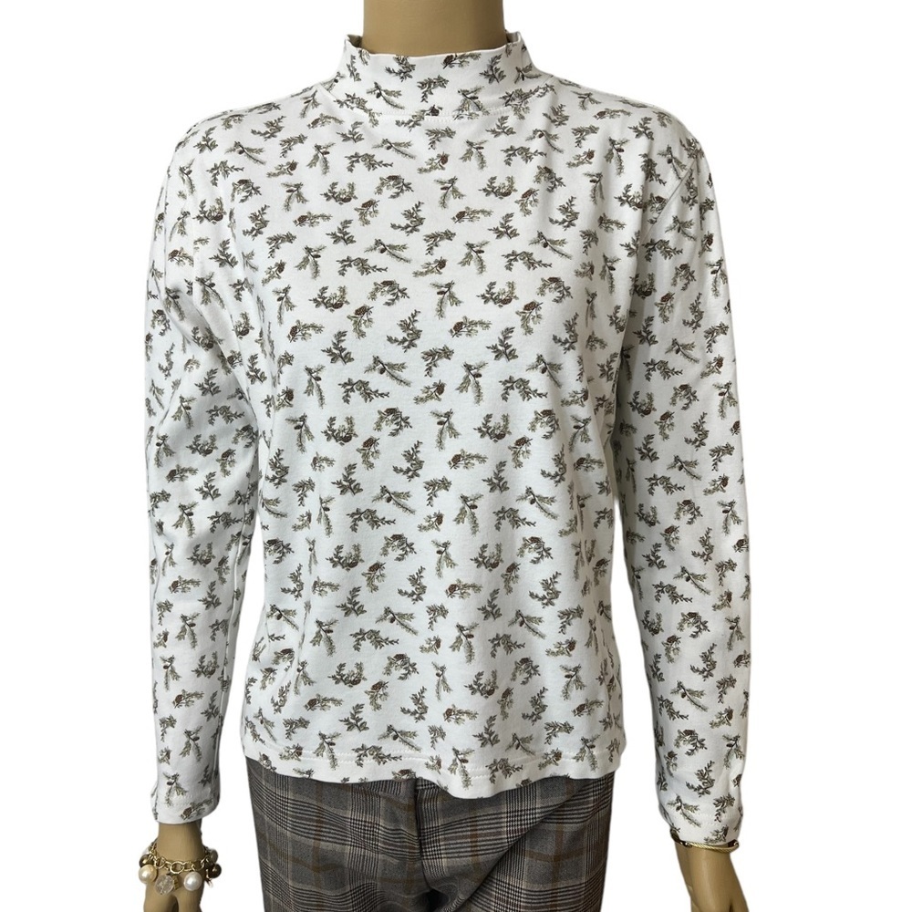 🔥🔥Croft & Barrow Lady Cotton Turtle Neck Sweater Shirt Petite Small☑️ - Picture 1 of 7
